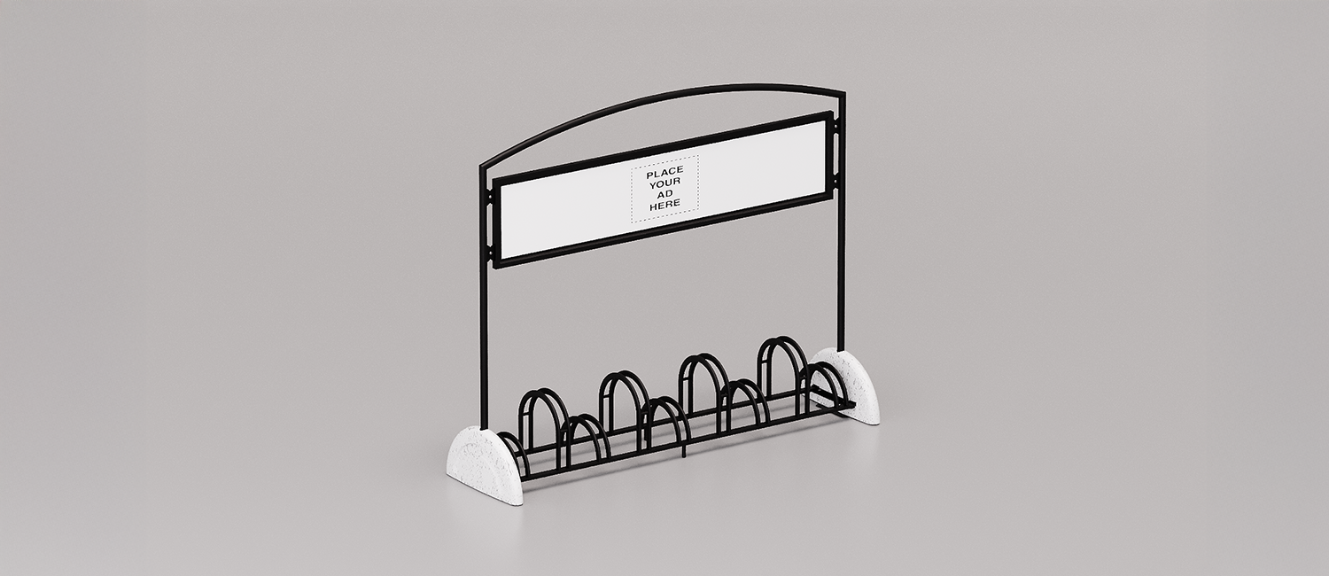 Bicycle Stands Pireo Display 9 seats vista 1